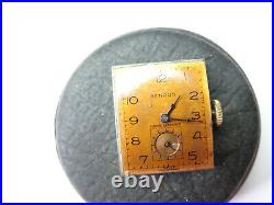 Benrus 1950 Dark Copper dial square watch model ax11 runs for restoration parts