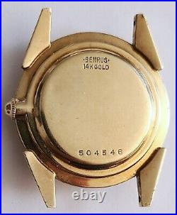 Benrus DN21 Watch 14K Gold For Parts or Repair