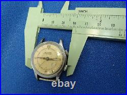 Benrus Wrist Alarm RARE VINTAGE WATCH RUNS FOR REPAIR HANDS AND ALARM OR PARTS