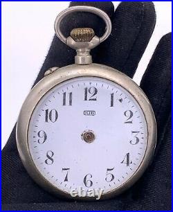 Bib Cal. 29331 Hand Manuale Vintage 52,8 MM No Funziona For Parts Pocket Watch