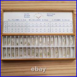 Boxed Lot of Vintage Gilt Alpha Lume Watch Hands Parts for Watchmakers (AL6)