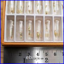 Boxed Lot of Vintage Gilt Alpha Lume Watch Hands Parts for Watchmakers (AL6)