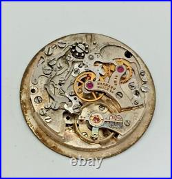 Breitling Wakmann Venus 170 Manual Wind Chronograph Swiss Watch Repair Or Parts