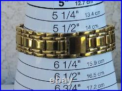 Bronzo Italia MOP Cushion Dial Swiss Parts Panther Bracelet Gold Tone Watch 6