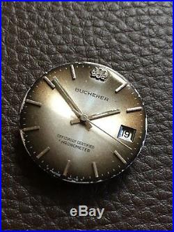 Bucherer Dial, Hands and ETA 2728 For Parts