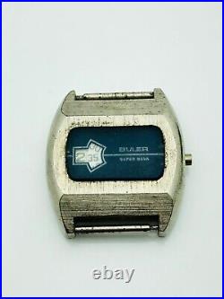 Buler Super Nove jumping hours 8363 Hand wind 30 mm Stainless Watch for parts