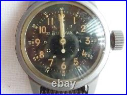 Bulova US Military A17A Pilots Hacking Wrist Watch Parts or Repair