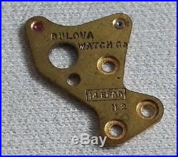 Bulova case dial hands bridge and bracelet caliber 12 chrono buren ref. 14efad
