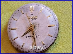 Buren 1002 Haste Movement Dial & Hands Parts Vtg