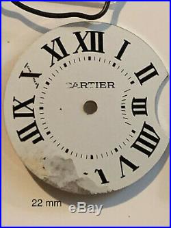 Cartier Roman Numerals. Genuine Cartier dial, hands, crystals, crowns, and more