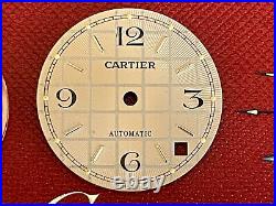 Cartier Watch Dial Crystal and Hands. Genuine Cartier Automatic Watch parts