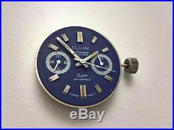 Chronograph Landeron Cal. 248 Watch Movement + Dial + Hands +crown For Parts