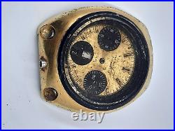 Citizen Bullhead 8110 Auto Chronograph Vtg Japan Watch Day Date Parts Or Repair