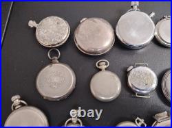 Collection of pocket watches, Roosevelt, Waltham, Hamilton Westclox &GF #2 Parts