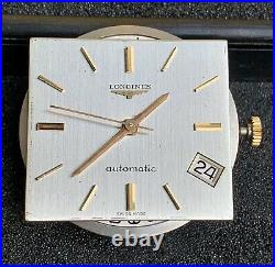 Complete movement Longines cal 345, original dial hands and crown. Working parts