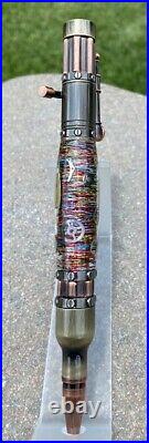 Custom Hand Made Steampunk Bolt Action Watch Parts Multi Color Background