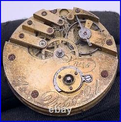 Dubois Locle 8115 Hand Manuale Vintage 44,8 MM No Lavora For Parts Pocket Watch