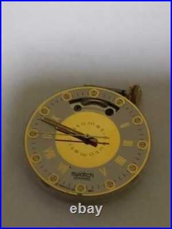 ETA 2840 23 jewels automatic Swatch watch movement for parts 3 hands working