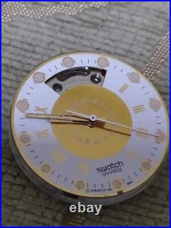 ETA 2840 23 jewels automatic Swatch watch movement for parts 3 hands working