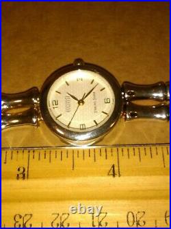 Ecclissi 31450 Sterling Silver Ladies Wrist Watch Orig. Box Running New Bat