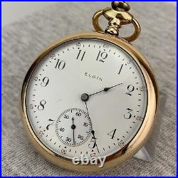 Elgin Grade 313 Model 7 Pocket Watch 1911 16S Gold Filled Repair Parts Restore