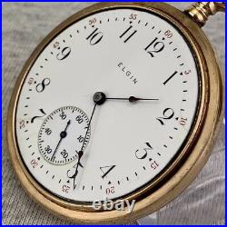 Elgin Grade 313 Model 7 Pocket Watch 1911 16S Gold Filled Repair Parts Restore