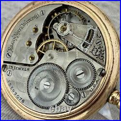 Elgin Grade 313 Model 7 Pocket Watch 1911 16S Gold Filled Repair Parts Restore