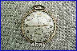 Elgin Pocket Watch, Grade 315, 12-s, 15-j, Great For Refurbishing Or Parts, 1935