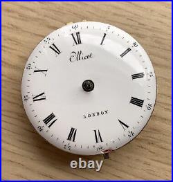 Ellicot London Hand Manual 1 9/16in Doesn'T Works for Parts Pocket Watch