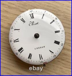Ellicot London Hand Manual 39,5 mm Doesn'T Works For Parts Pocket Watch