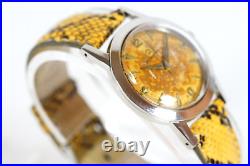 Eterna Eternamatic Watch 1411U Tropicalized Dial Brevet Wristwatch Parts /Repair