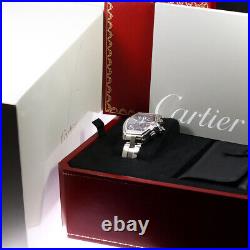 FOR Parts CARTIER Roadster W62020X6 Chrono black Dial Automatic Men's Watch
