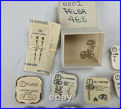 Felsa F 390 690 720 962 4024 Watch Parts Lot new old stock hands wheel lever
