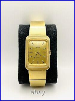 For Parts Tissot Stylist Gold Plated Mechanical Vintage Men's Watch With Box
