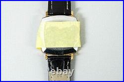 For Parts Vintage OMEGA Geneve Cal. 1030 Hand Winding Gold Dial Date 32mm Men's