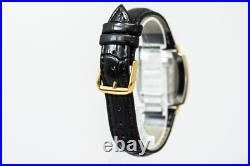 For Parts Vintage OMEGA Geneve Cal. 1030 Hand Winding Gold Dial Date 32mm Men's