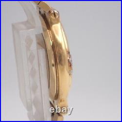 GUCCI 9200M Gold Dial Gold Plated Quartz Midsize Mens Watch Not tested For Parts