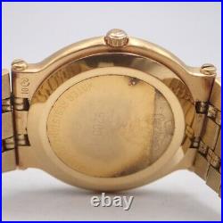 GUCCI 9200M Gold Dial Gold Plated Quartz Midsize Mens Watch Not tested For Parts