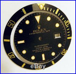 Gen. Rolex Submariner Tritium Dial + hands + date disk + insert 16613 16618
