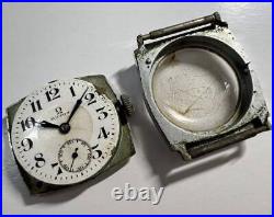 Genuine Antique OMEGA Small Second STAYBRITE BACK Hand Winding Watch for parts