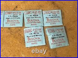 Genuine Bulova Second Hand Watch Parts, Hour & Minute, Sweep Second Hand