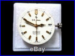 Genuine Eta 25j 2824-2 Swiss Beautiful G. S. Time Dial, Hands, Stem, Crown