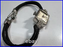 Genuine OMEGA Hand Winding Ladies Platinum 2P Diamond Cal. 481 15551 for parts