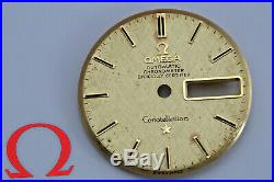 Genuine Omega Constellation 18k Solid Gold Dial & Matching Omega Hands