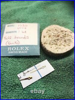 Genuine ROLEX 6552 Yellow Gold Hands Set Lot 1030 NOS Vintage Men Watch Parts