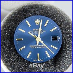 Genuine Rolex Blue Two Tone Dial + Hands Ladies 26mm Datejust 69173 Watch Face