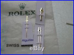 Genuine Rolex Day-date 118238 Watch Part Yellow Gold Hands With Black Liine