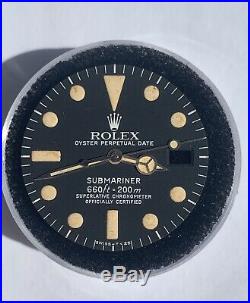 Genuine Rolex Submariner 1680 Matte Black Dial with Old Hands Set, marked # back