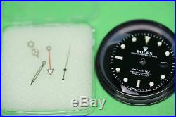 Genuine Vintage Rolex 16750 GMT Master Gloss Black Nipple Dial and Hand Set
