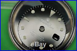 Genuine Vintage Rolex 16750 GMT Master Gloss Black Nipple Dial and Hand Set